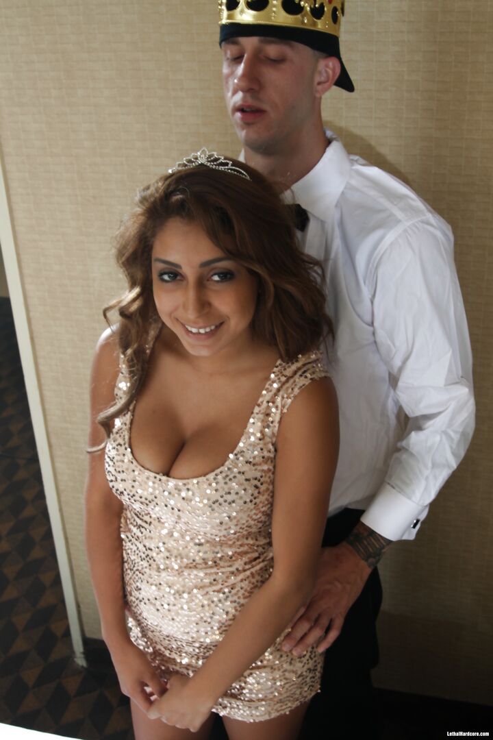 Little Latina Takes A Big Load Of Cum On Her Tits