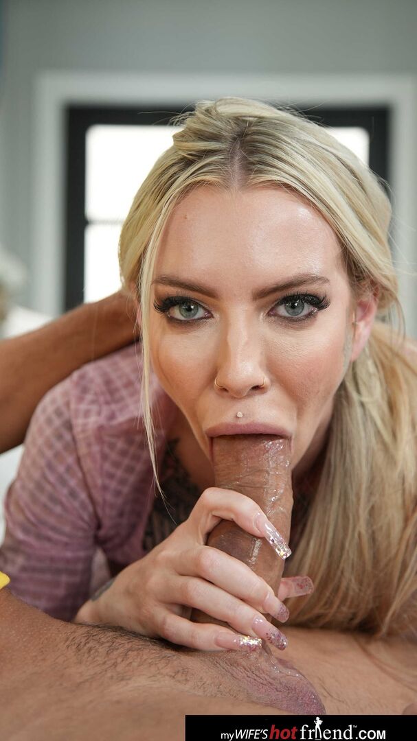 Cassidy Luxe persuades her friend's big dick husband to share his thick sausage