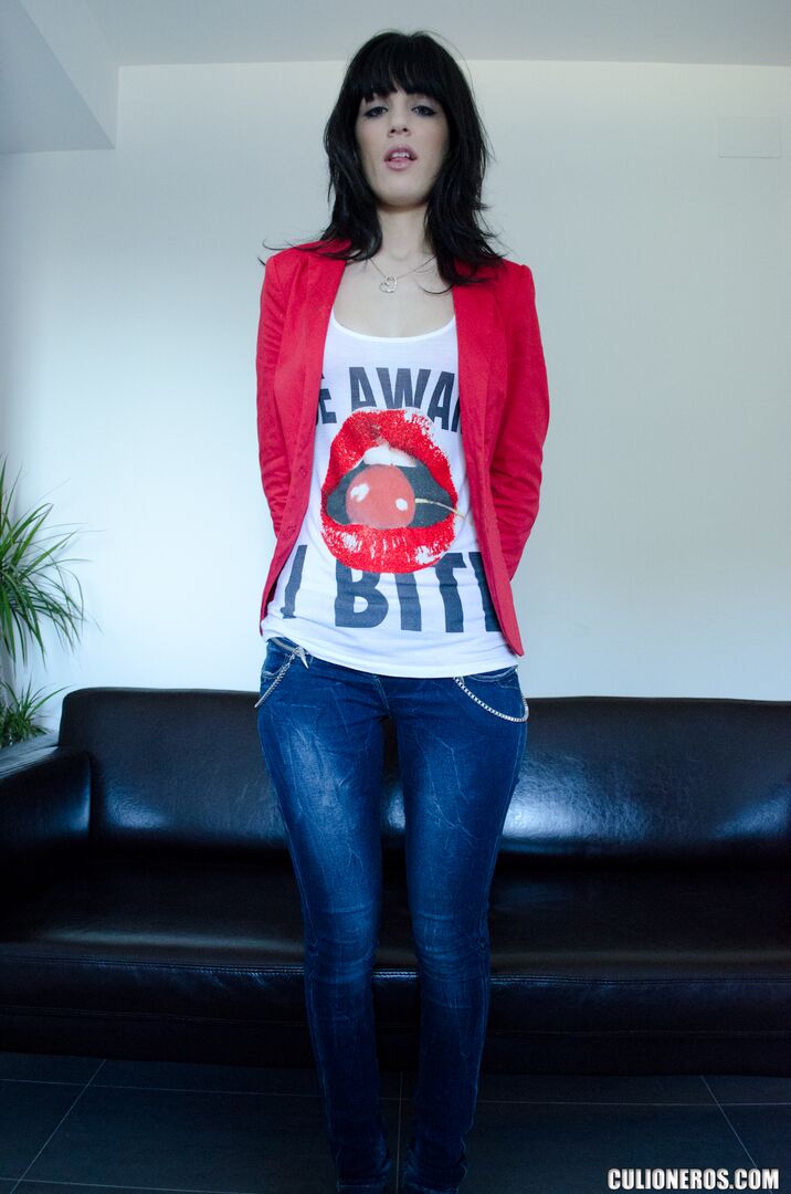 Slim girl comes in for a casting