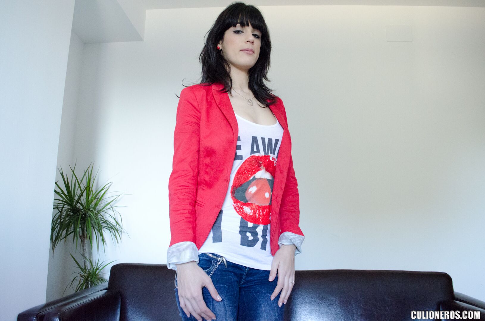 Slim girl comes in for a casting