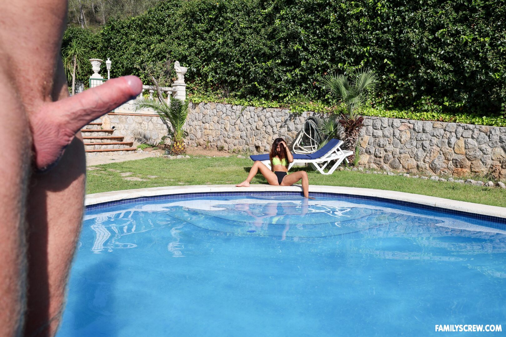 Oil-wet stranger's cock