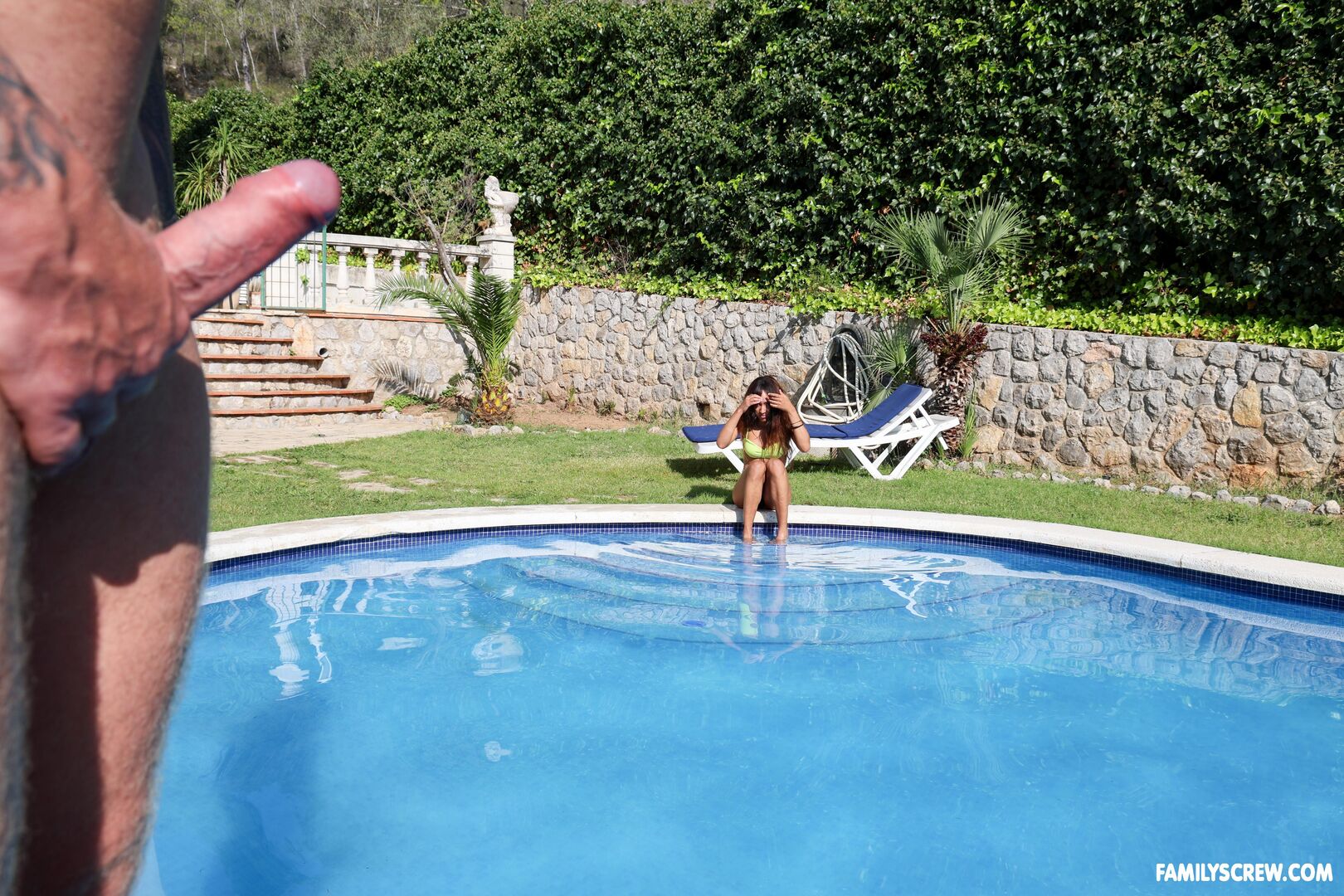 Oil-wet stranger's cock