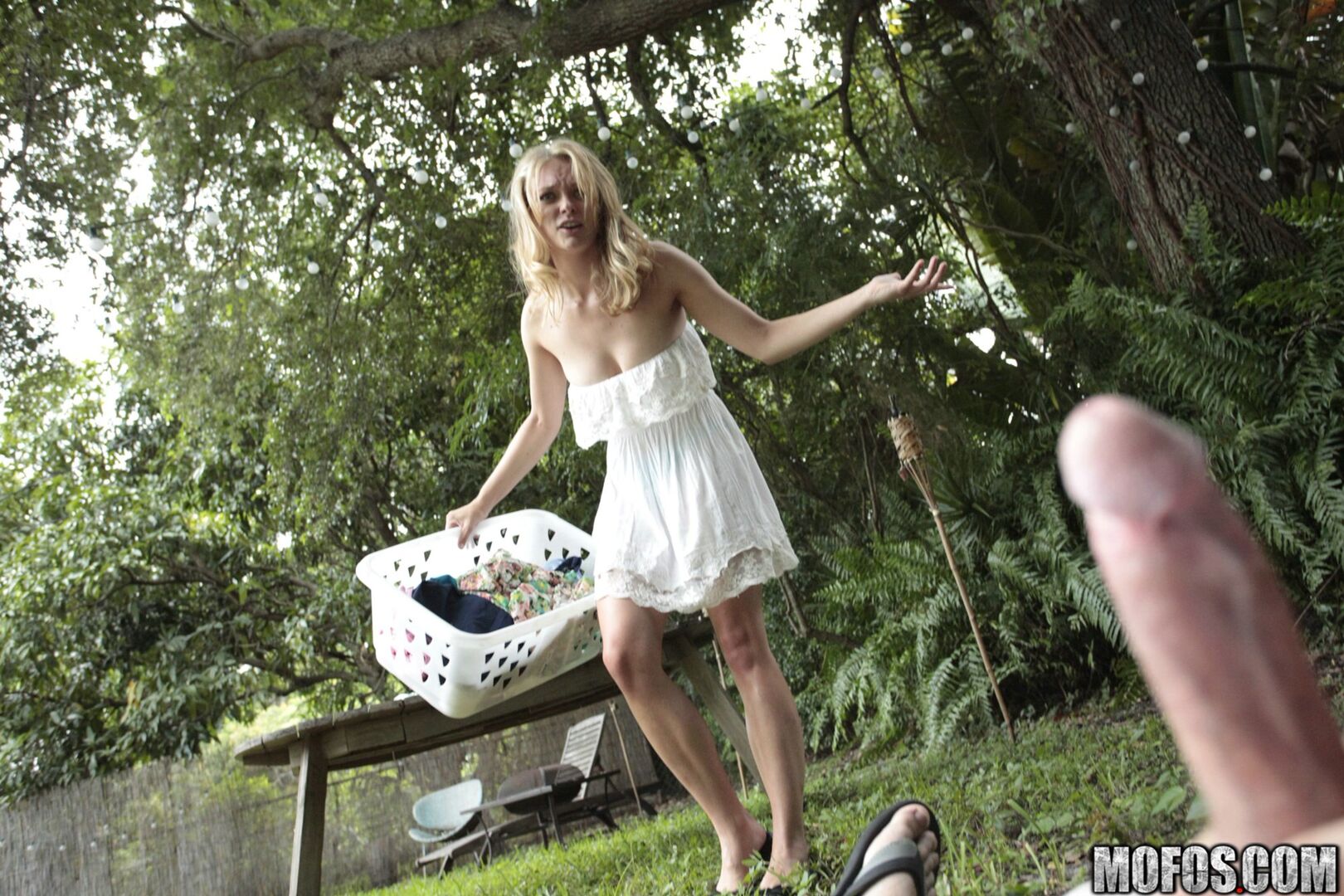 Back Yard Voyeur Sex