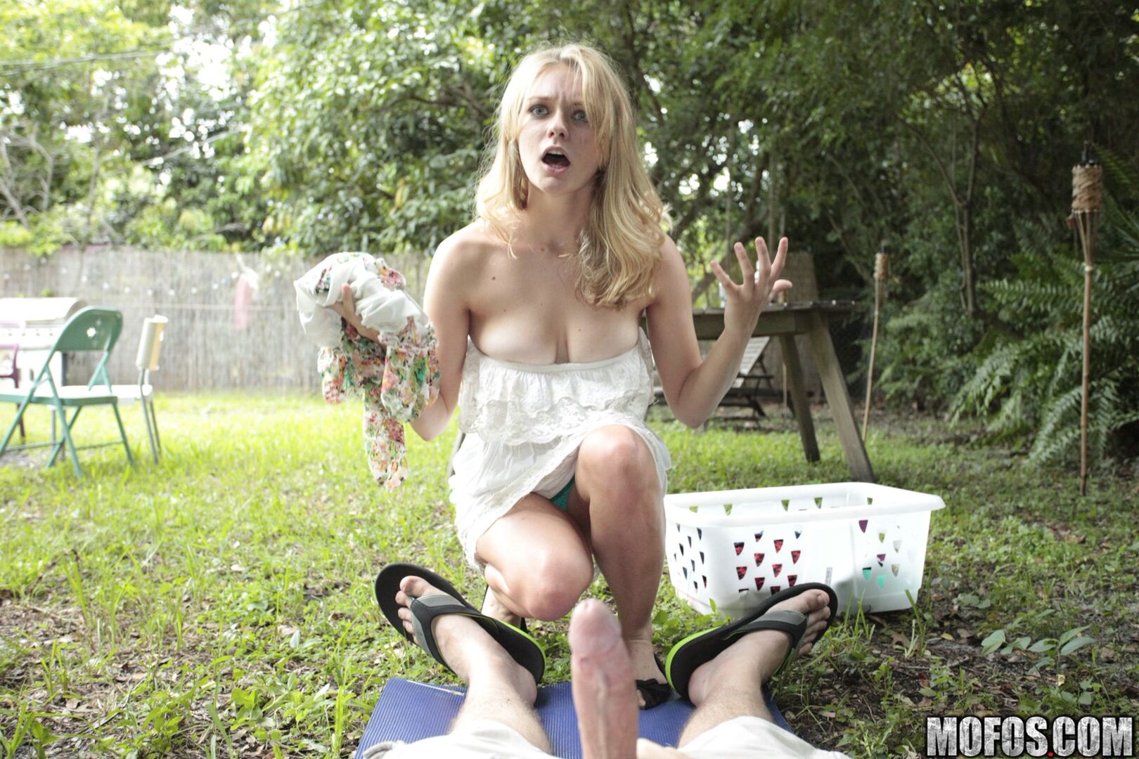 Back Yard Voyeur Sex