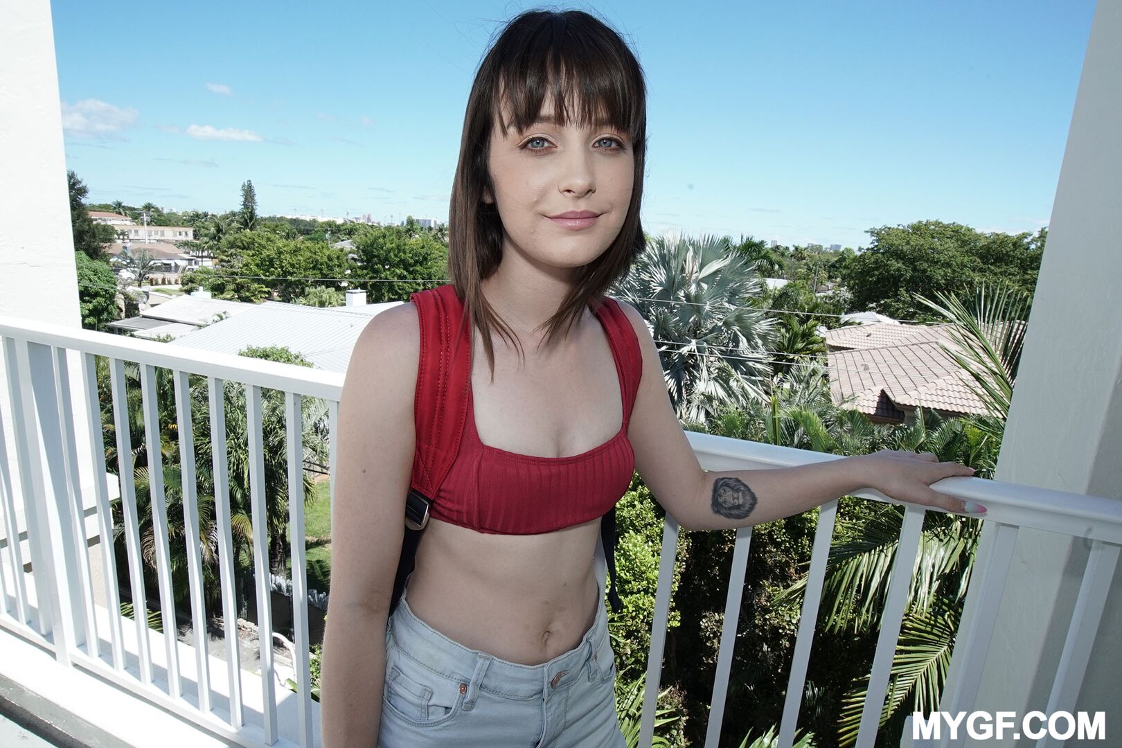 Fucked On The Balcony