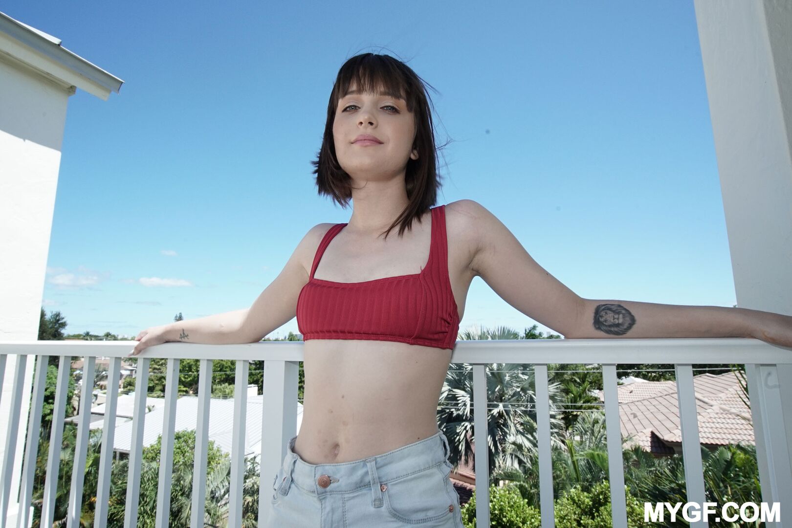 Fucked On The Balcony