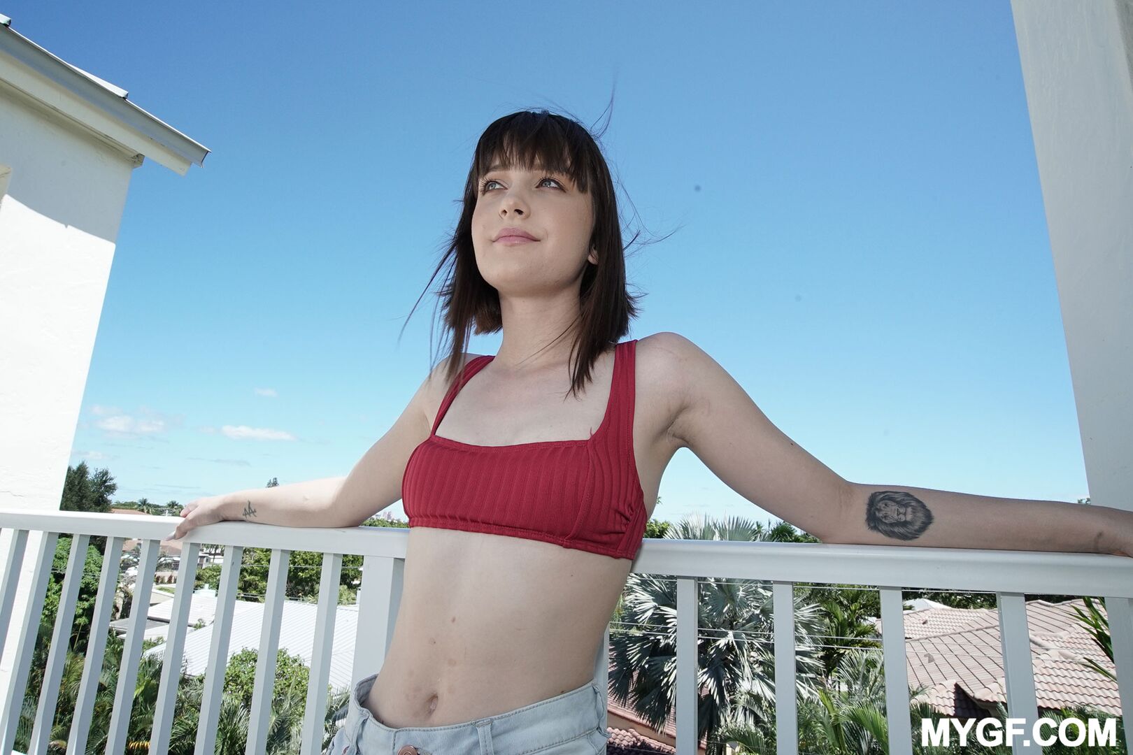 Fucked On The Balcony