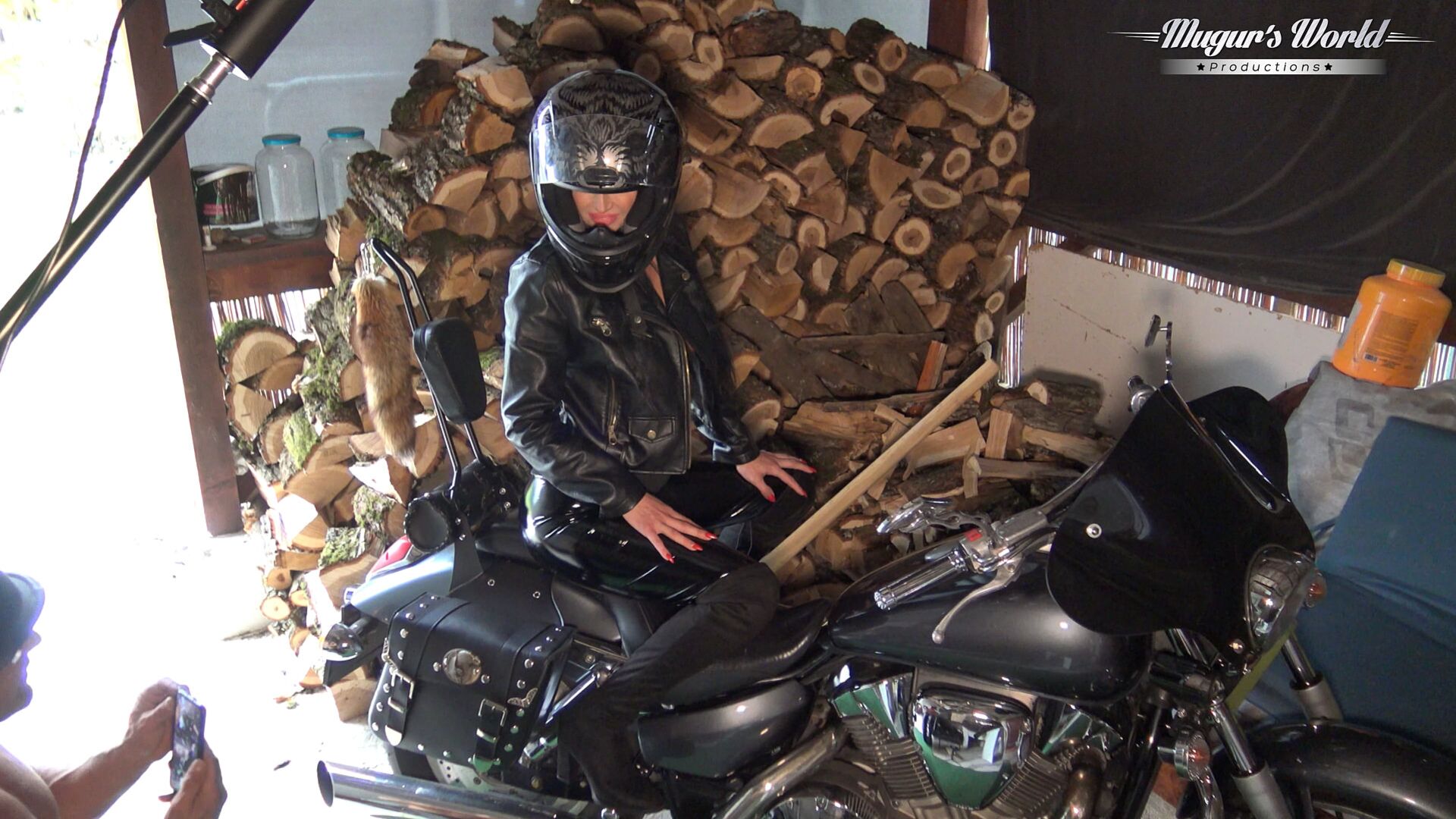 Ashay Karma On Motorcycle