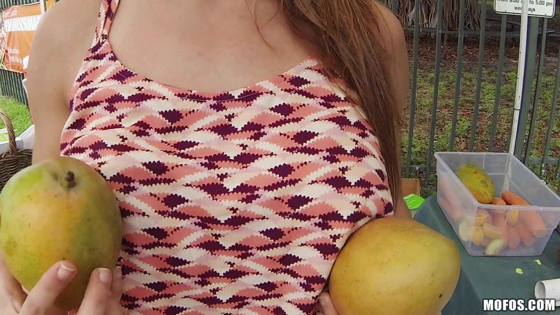 Latina Flashes in Public