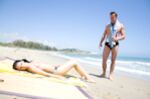 Skinny tourist fucked at the beach
