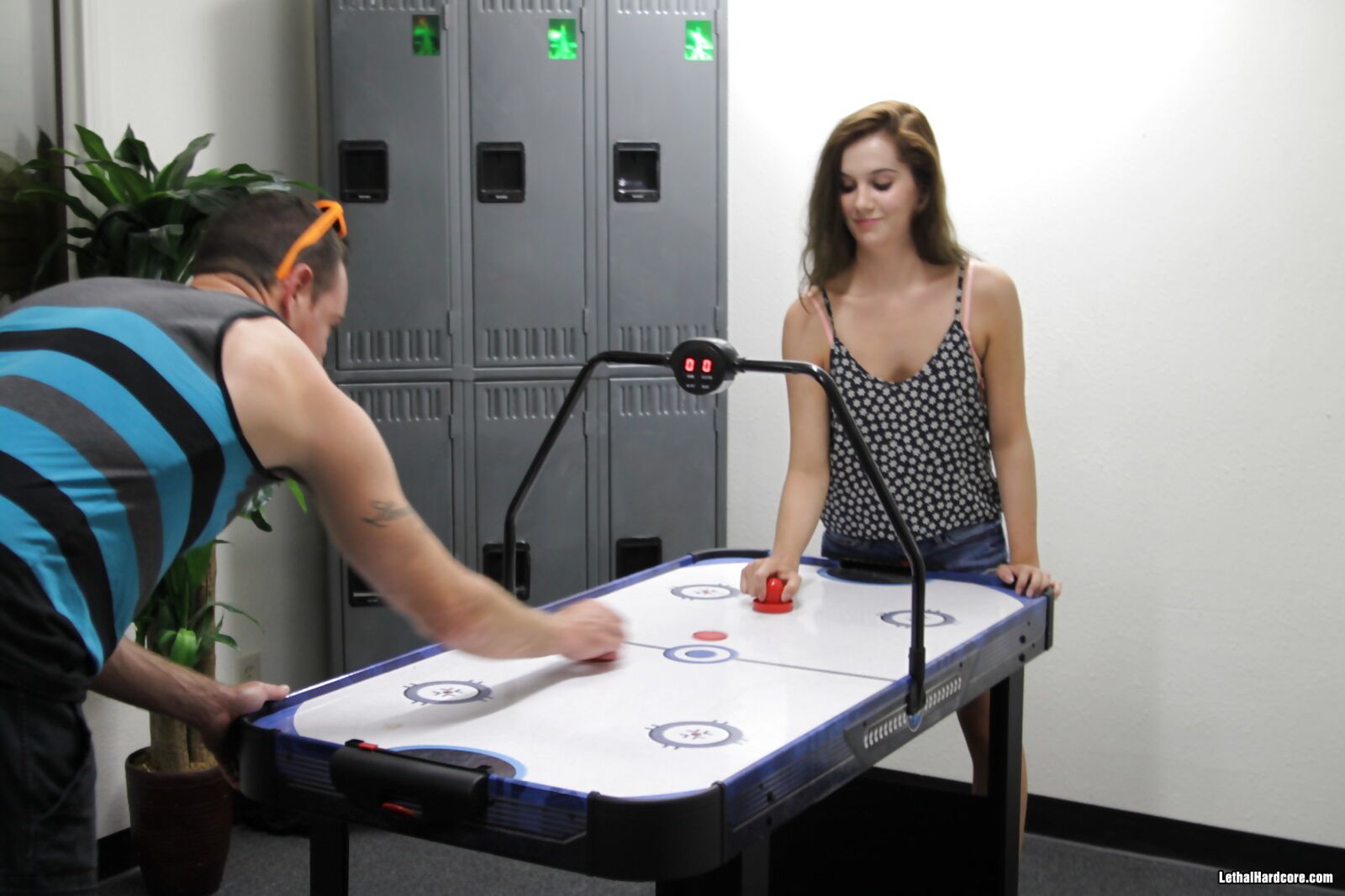 Air Hockey Turns Into Hot And Sexy With Kasey Warner