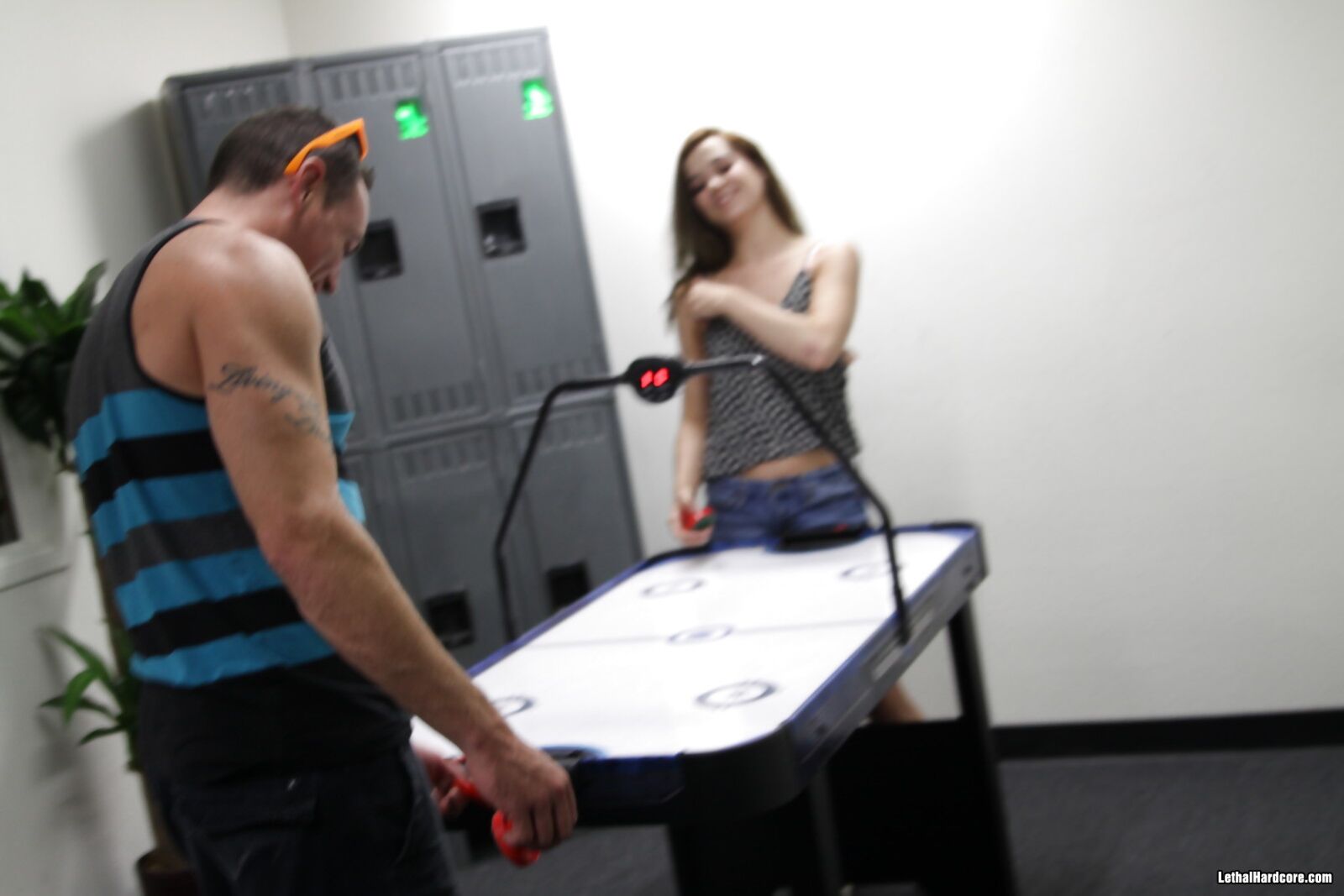 Air Hockey Turns Into Hot And Sexy With Kasey Warner