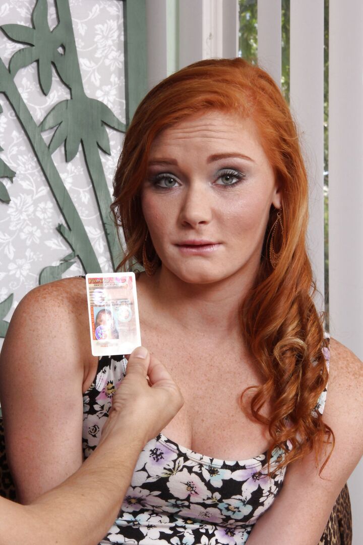 Skinny Ginger Takes Her First Taste Of Cock