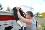Huge naturals get fucked outside