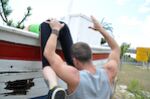 Huge naturals get fucked outside