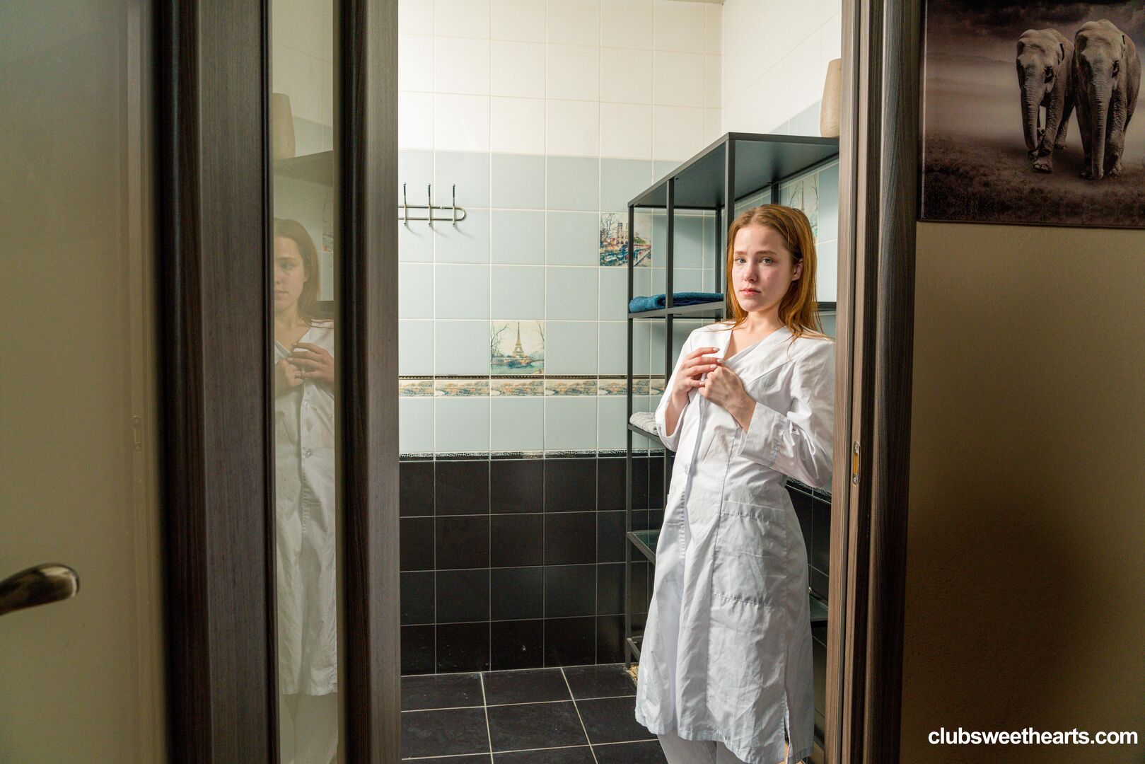 Naughty Nurses: Steamy shower play 2/3