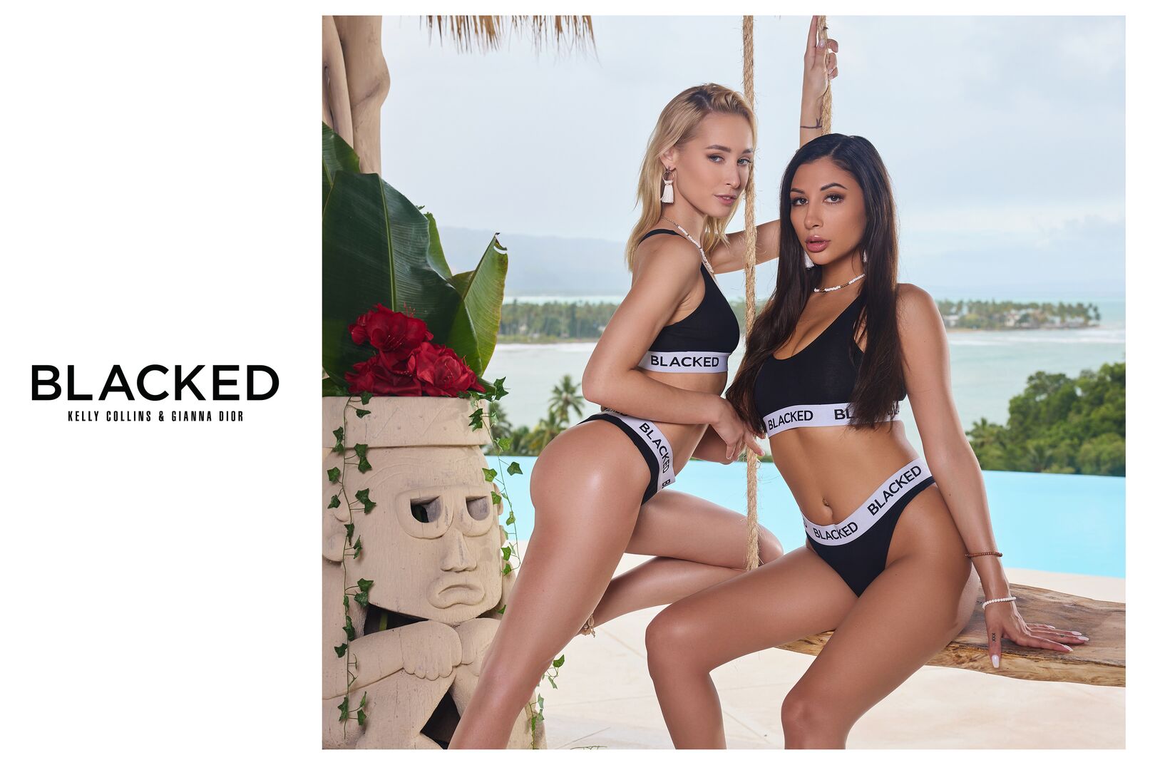Cock Hungry Cuties Kelly and Gianna Devour Two BBCs