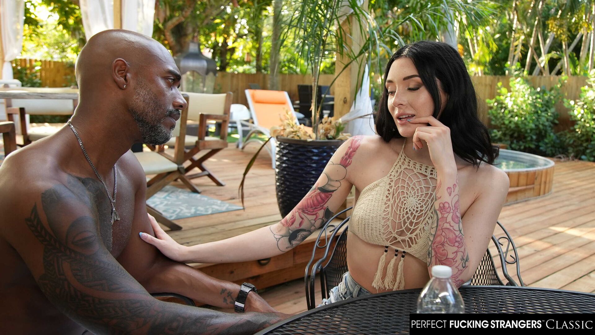 Tattooed babe Charlotte Sins cheats on boyfriend with a BBC stud