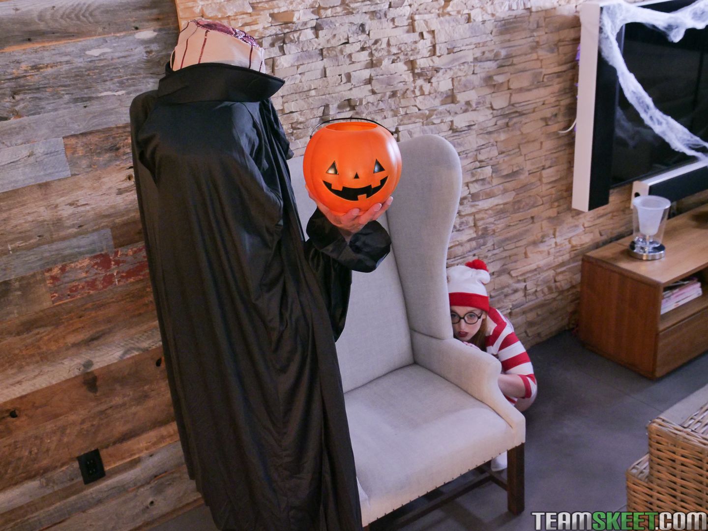 Trick Or Treat Pussy Teasing