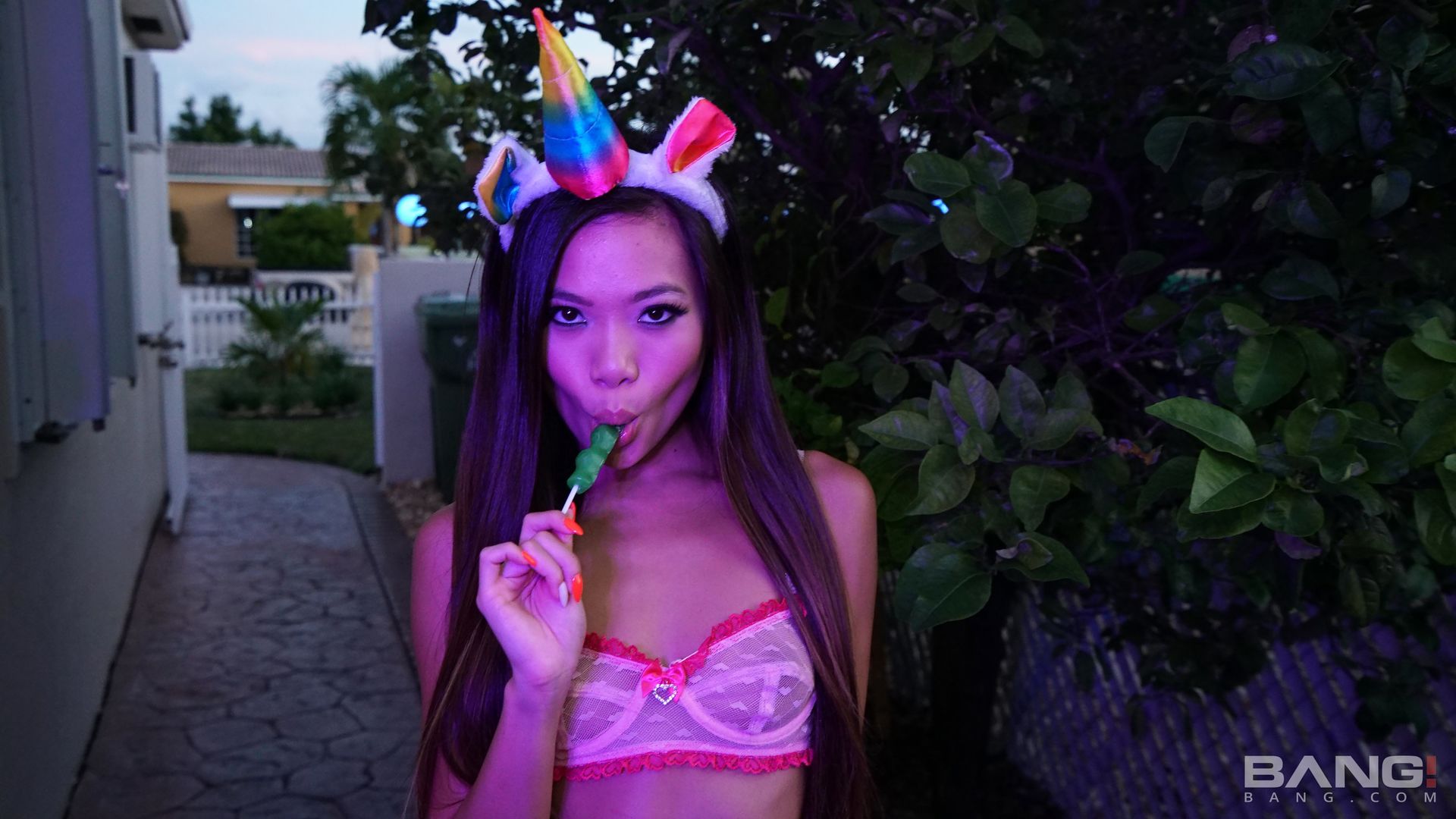 Vina Sky Trick Or Treats For Dick On Halloween!