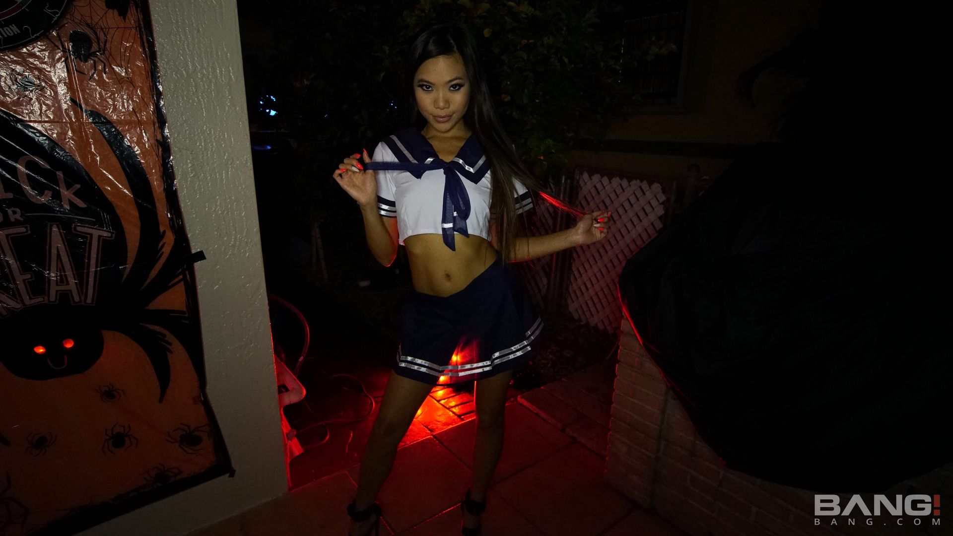 Vina Sky Trick Or Treats For Dick On Halloween!