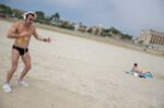 Big tits on the beach