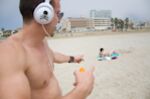 Big tits on the beach