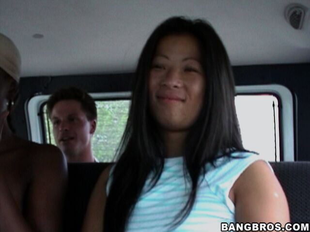 Tight Asian Pussy On The BangBus