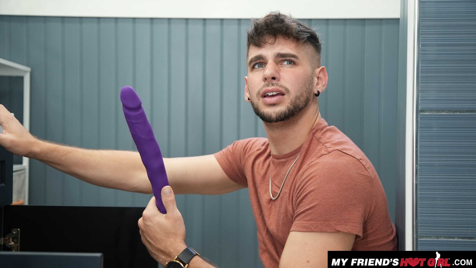 Horny Latina Mandy Waters wants that big cock that her boyfriend's friend has