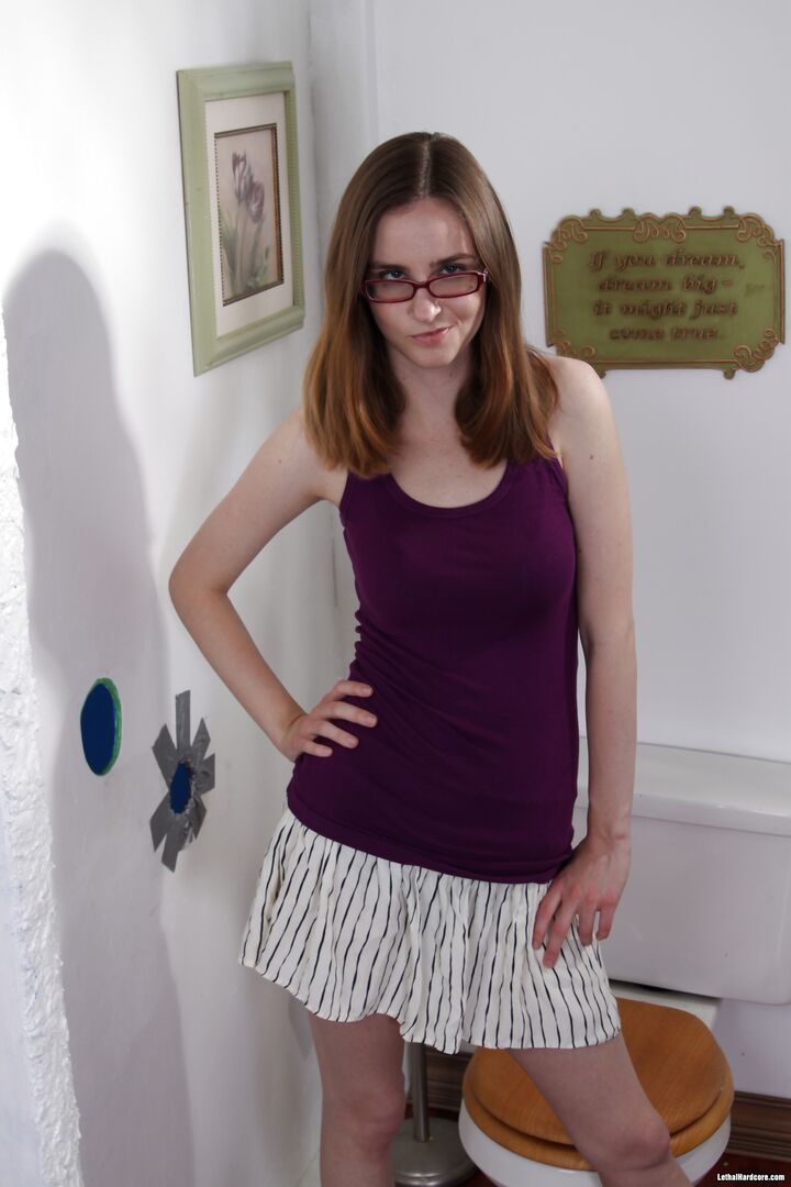 Brunette With Glasses Sucks Big Cock And Loves It