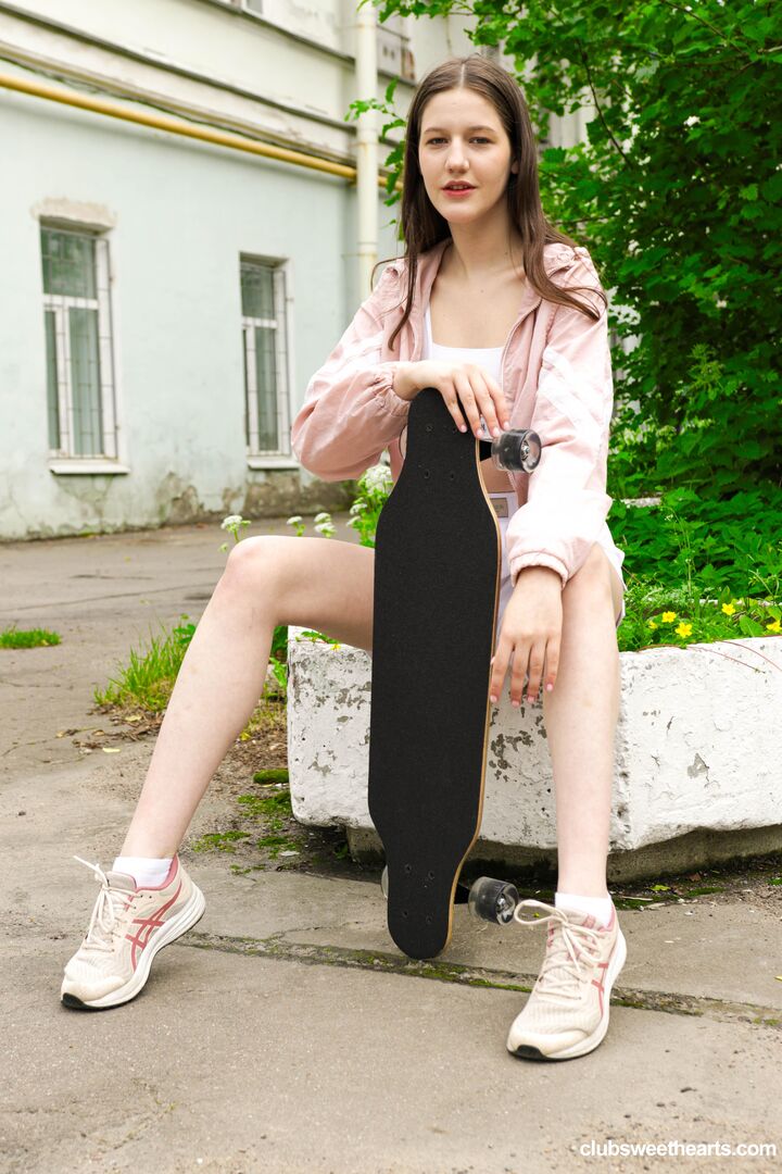 Ass fucked skater babe