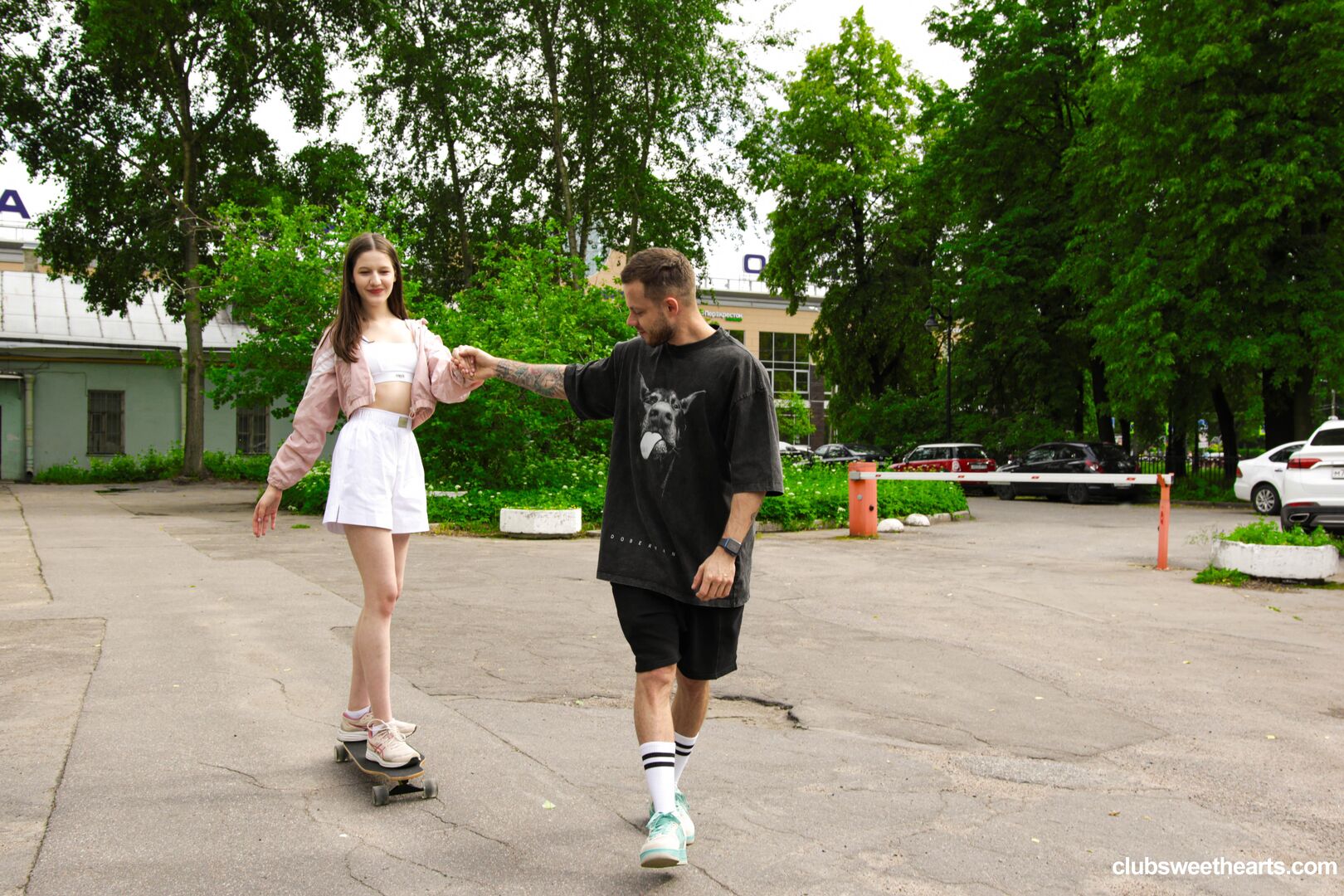 Ass fucked skater babe
