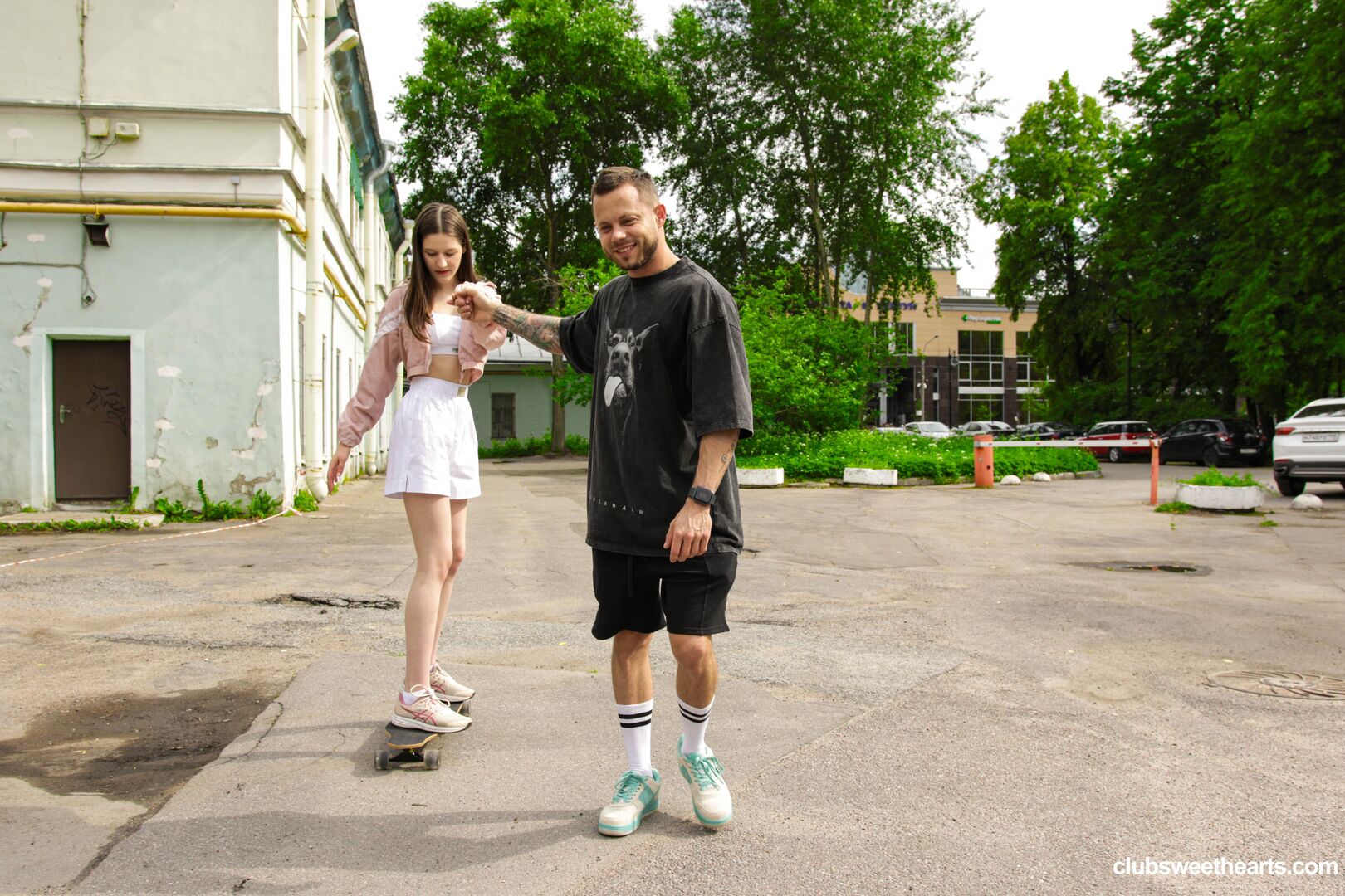 Ass fucked skater babe