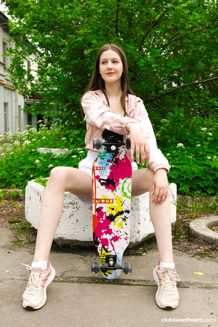 Ass fucked skater babe