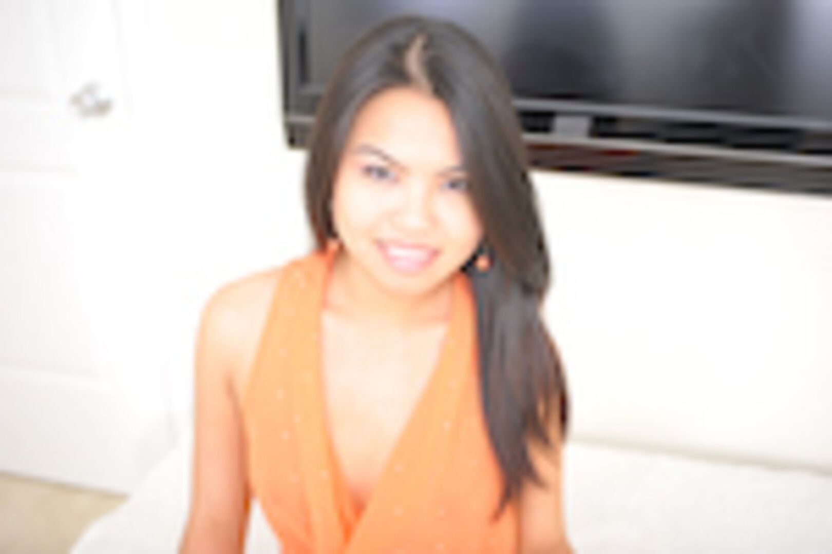 Asian with Tight Pussy Swallows Cum!