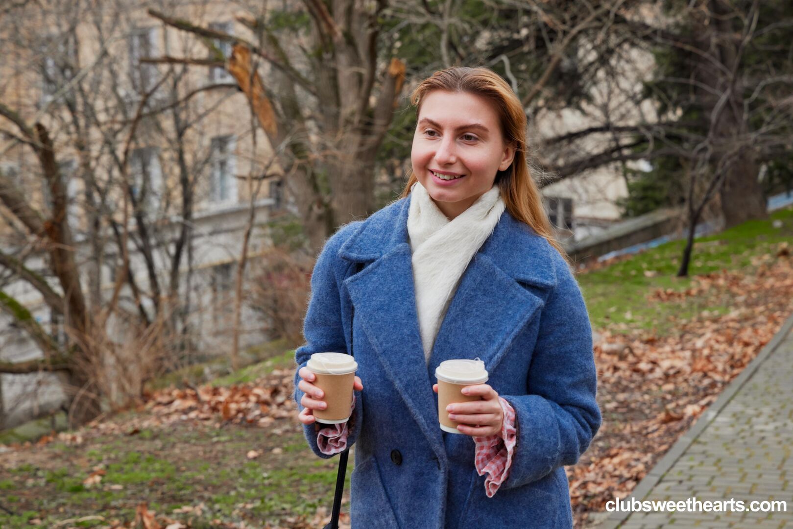 Girls having coffee before sex