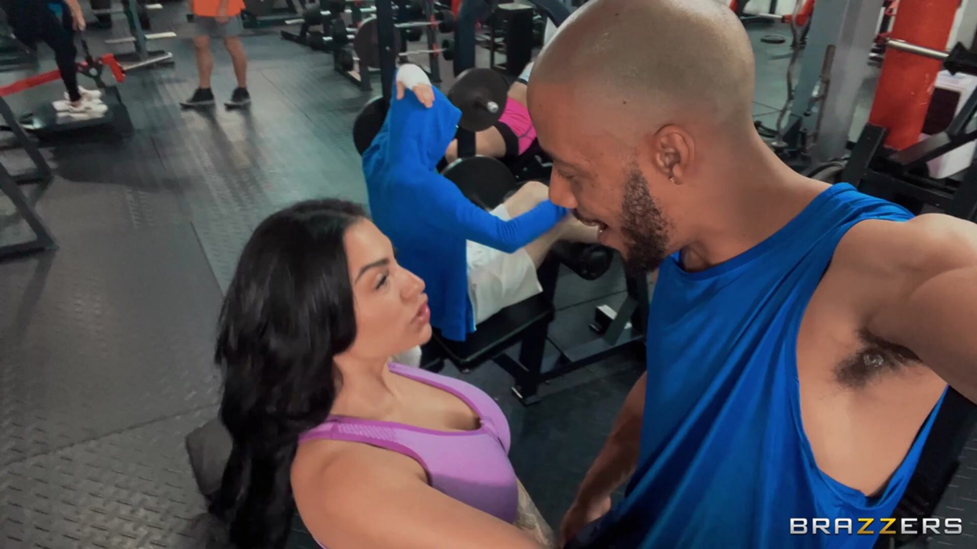 A Not So Sneaky Public Gym Bang