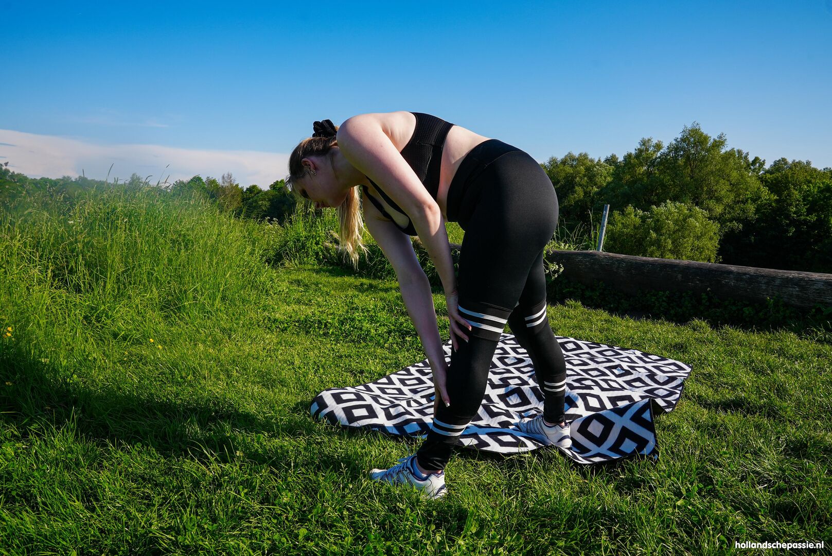 Buiten trainen met Silas