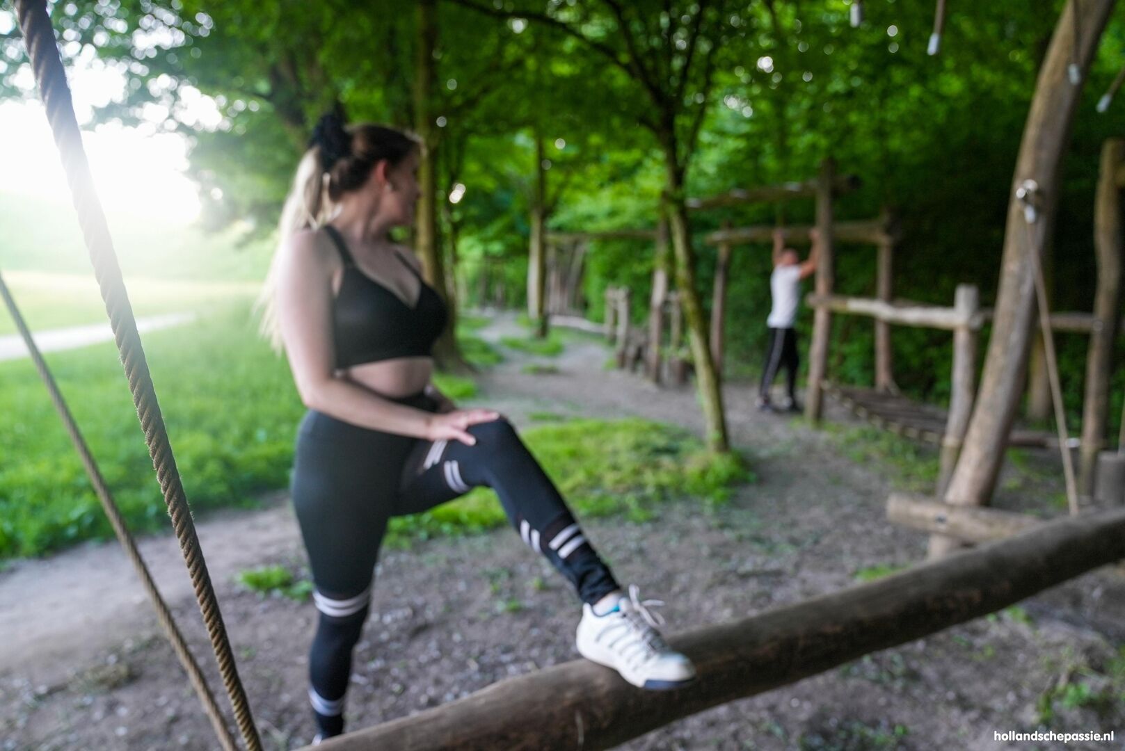 Buiten trainen met Silas