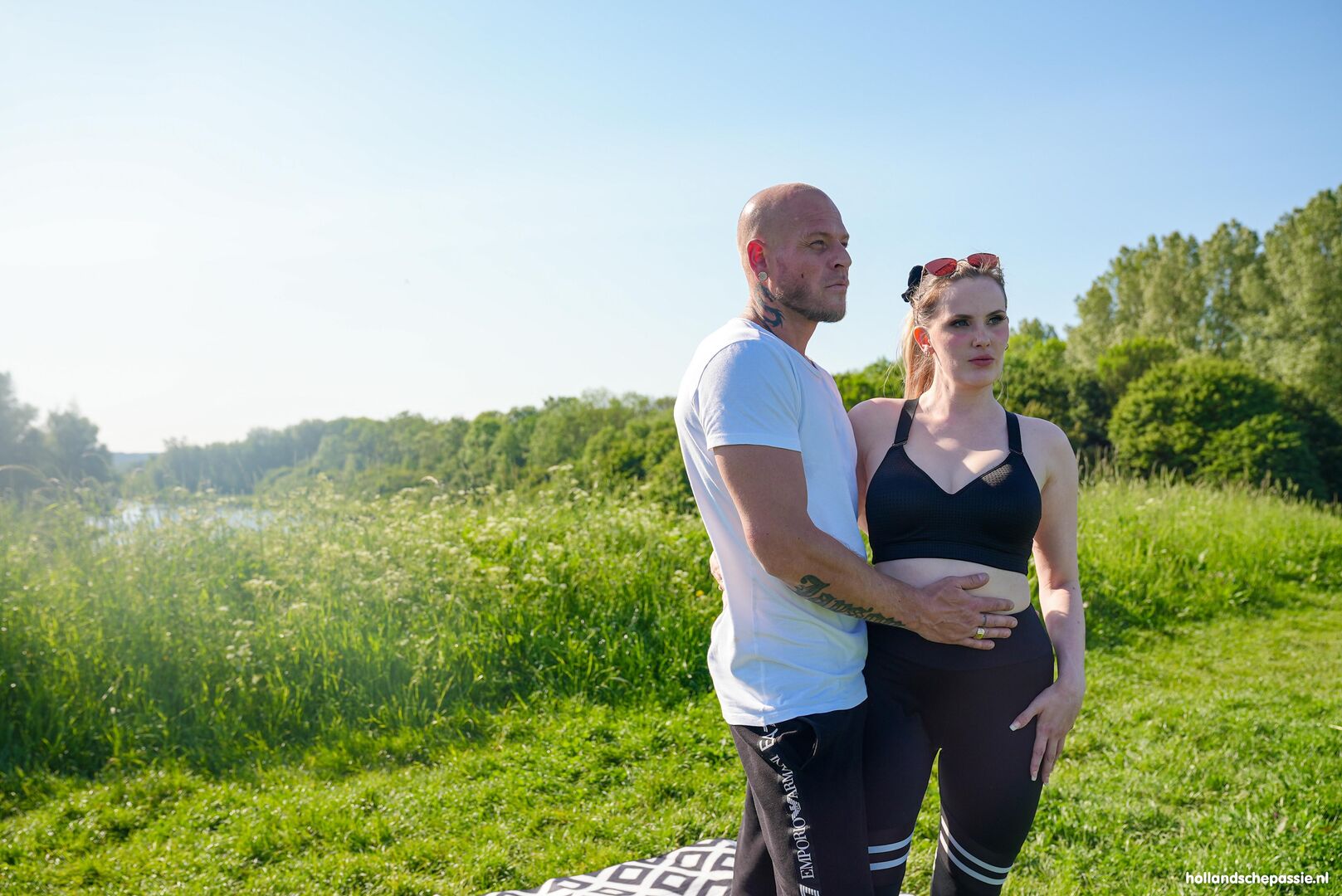 Buiten trainen met Silas