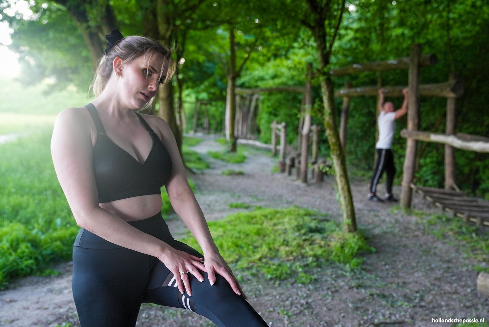 Buiten trainen met Silas
