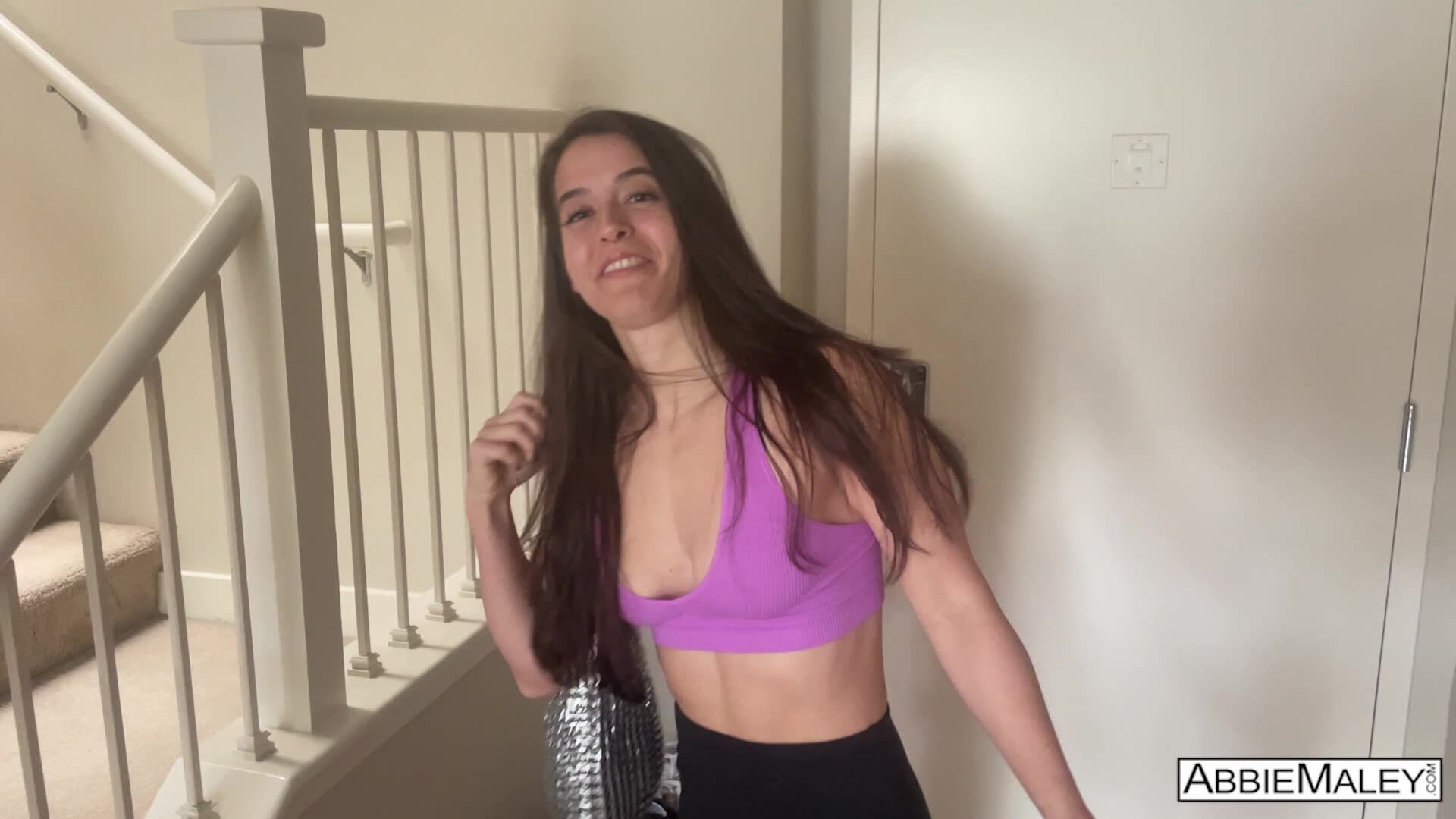 Abbie Maley: Quickie In The Hallway