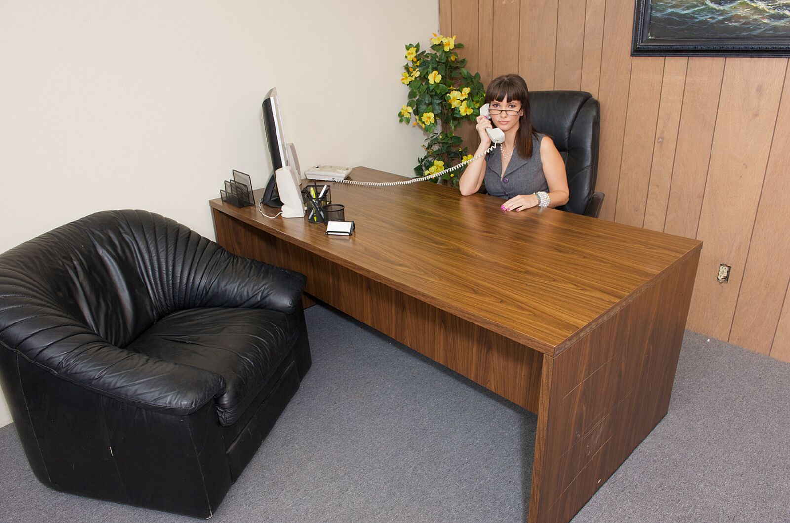 Sexy Lady Boss Demands More From Her Employee