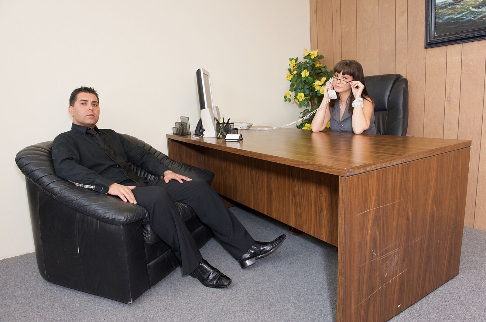 Sexy Lady Boss Demands More From Her Employee