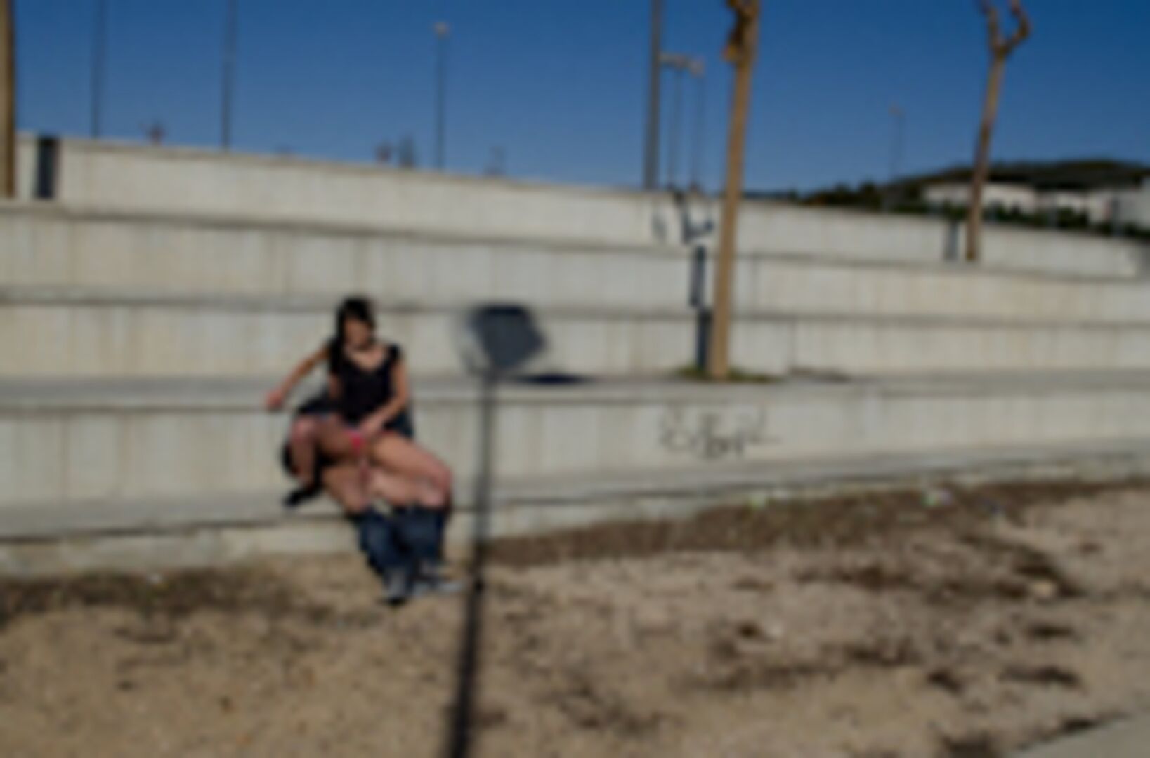 Russian slut fucked in public