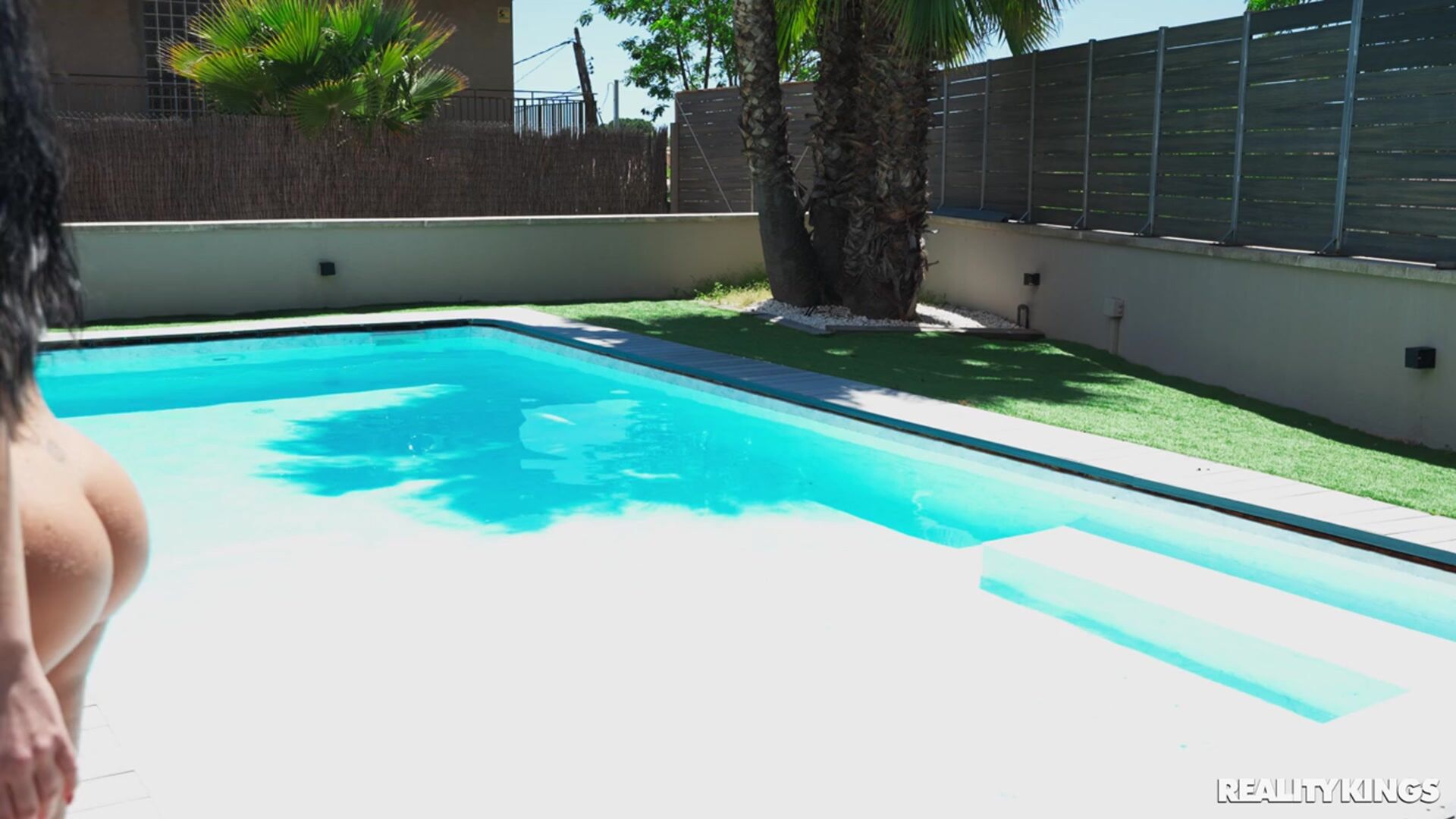 Stepmom's Swimsuit Dissolves In The Pool