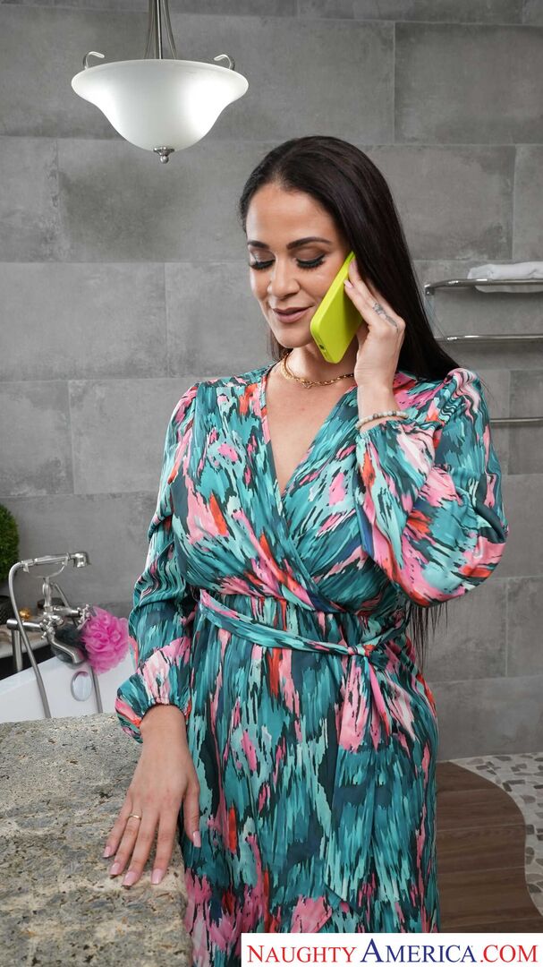 Sexy Latina Miss Raquel fucks boyfriend's son in the shower