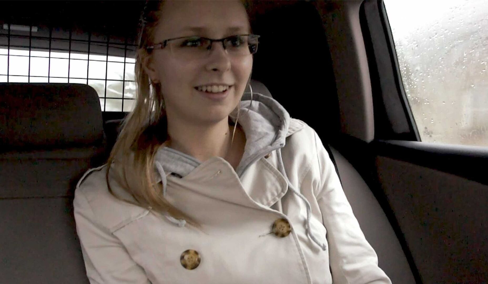 A hot fuck in a car