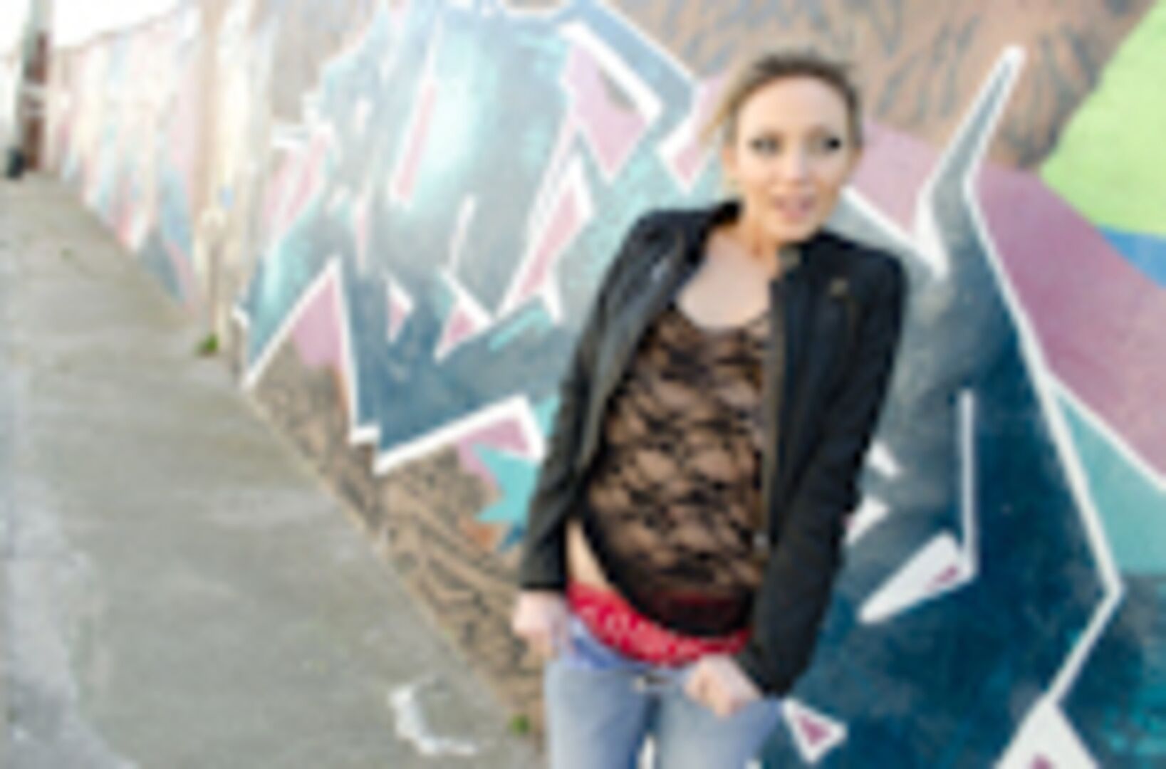 Russian Beauty gets fucked in public