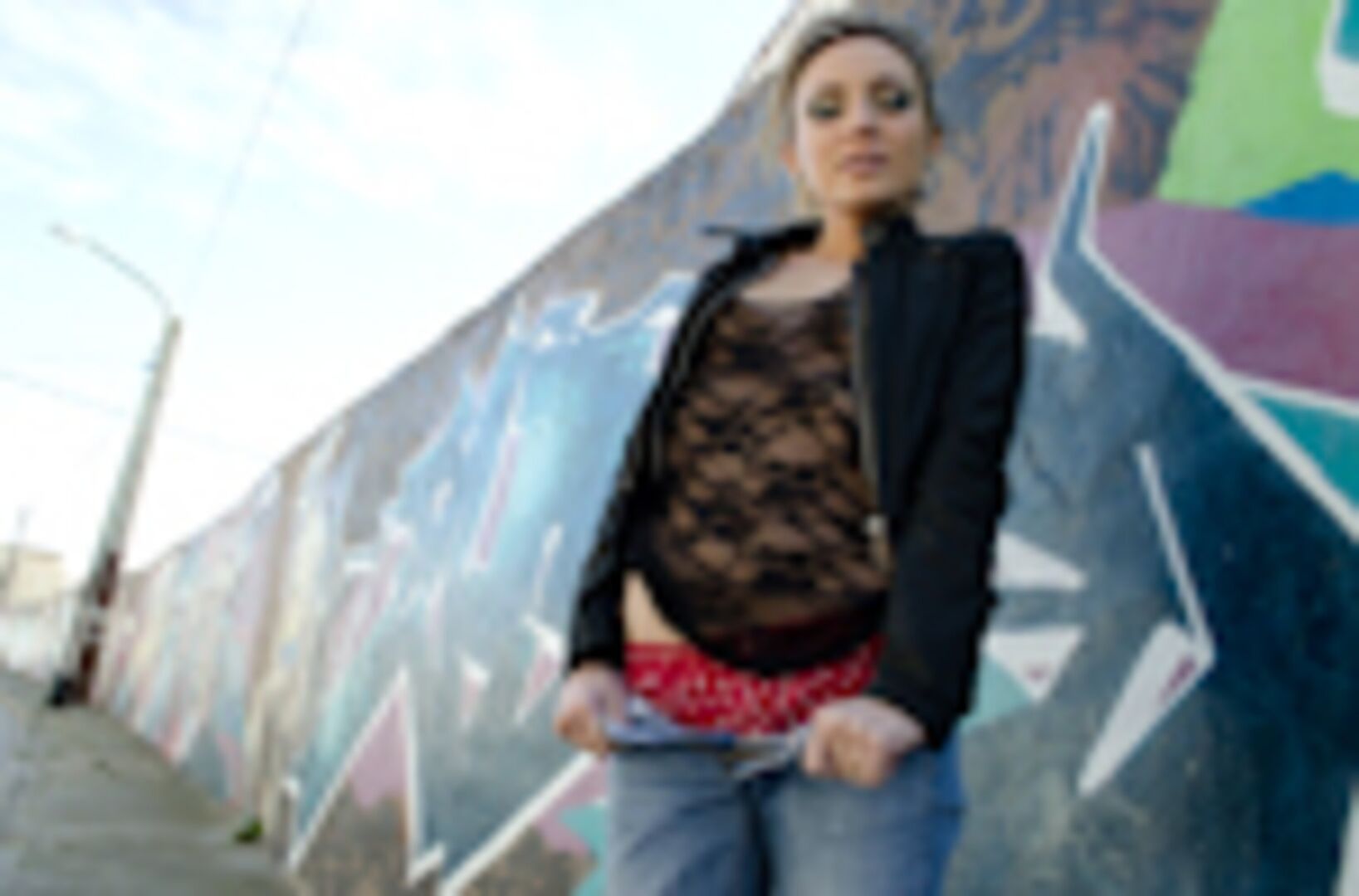 Russian Beauty gets fucked in public